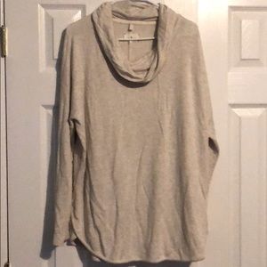 LOU&GREY beige Cowl neck sweatshirt- Comfy XL